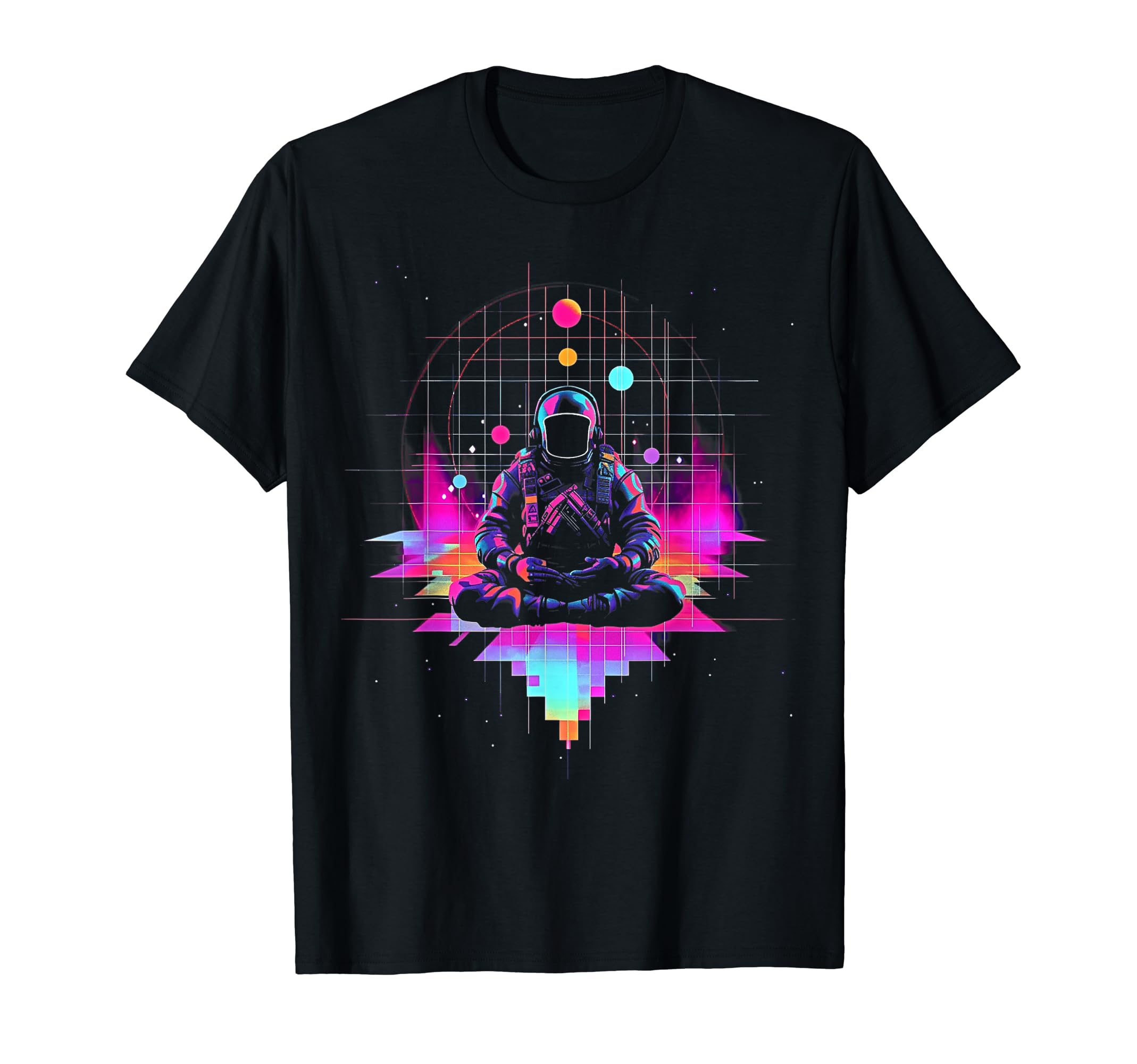 Synthwave Astronaut Cyberpunk 80S T-Shirt - Minimalist Print Men Women - T-Shirt, Sweatshirt, Hoodie