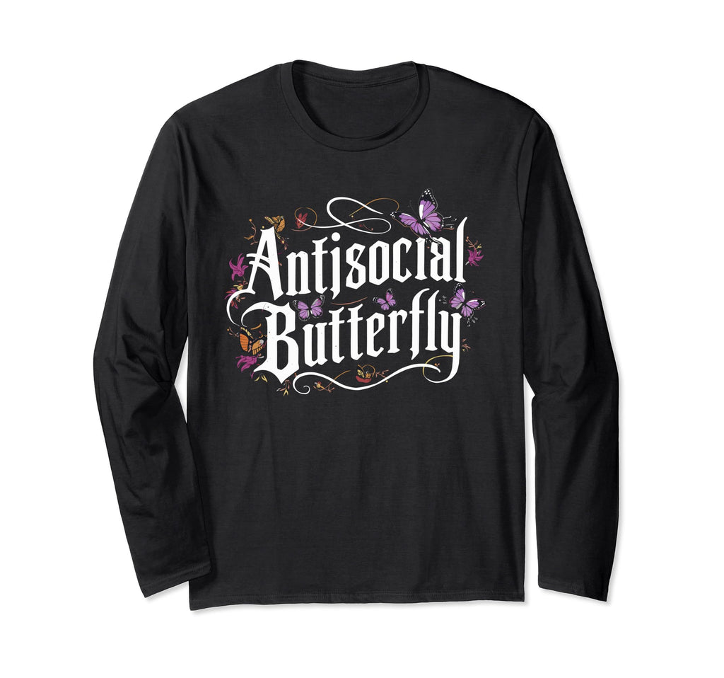 Antisocial Butterfly Introvert T-Shirt - Custom Art Print Unisex - T-Shirt, Sweatshirt, Hoodie
