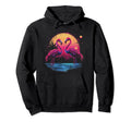 Flamingo Vaporwave Aesthetic Synthwave 80S Hoodie - Novelty Apparel Unisex - T-Shirt, Sweatshirt, Hoodie