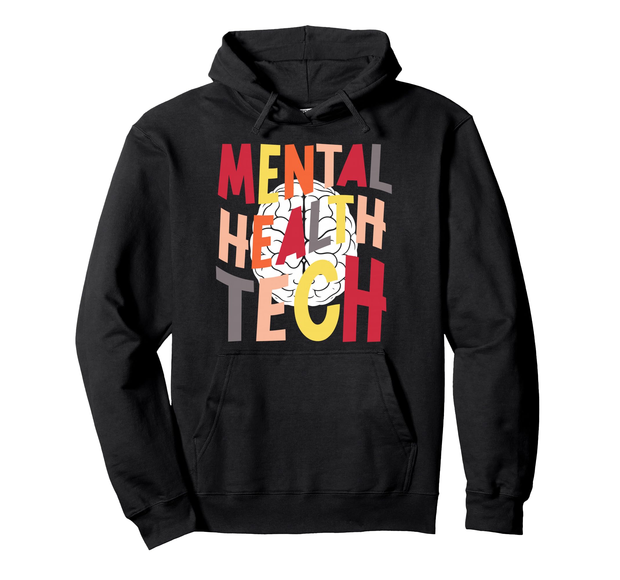 Groovy Mental Health Tech Mental Hoodie - Aesthetic Graphic for Adults - T-Shirt, Sweatshirt, Hoodie