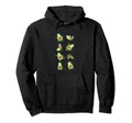 Avocado Yoga Poses Vegan Meditation Hoodie - Minimalist Print Men Women - T-Shirt, Sweatshirt, Hoodie