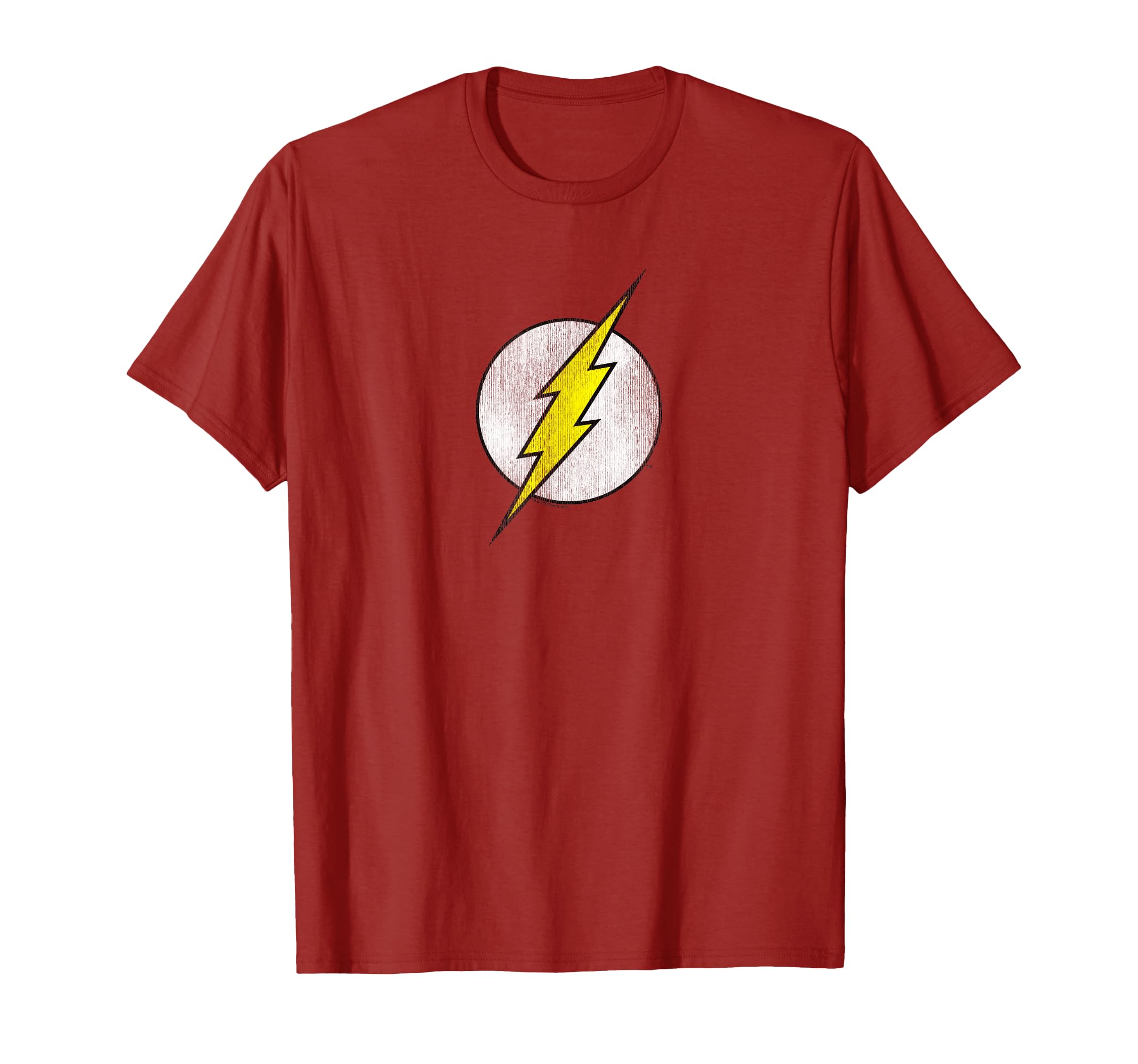 Flash Logo Distressed T-Shirt - Custom Art Print for Adults - T-Shirt, Sweatshirt, Hoodie