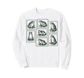 Frog Postage Stamp Illustration Sweatshirt - Fun Novelty Design Men Women - T-Shirt, Sweatshirt, Hoodie