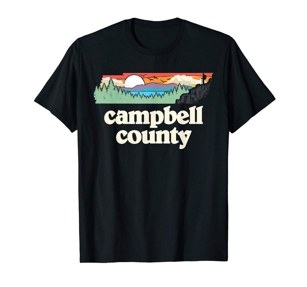 Campbell County Tennessee Outdoors T-Shirt - Fun Novelty Design for Adults - T-Shirt, Sweatshirt, Hoodie