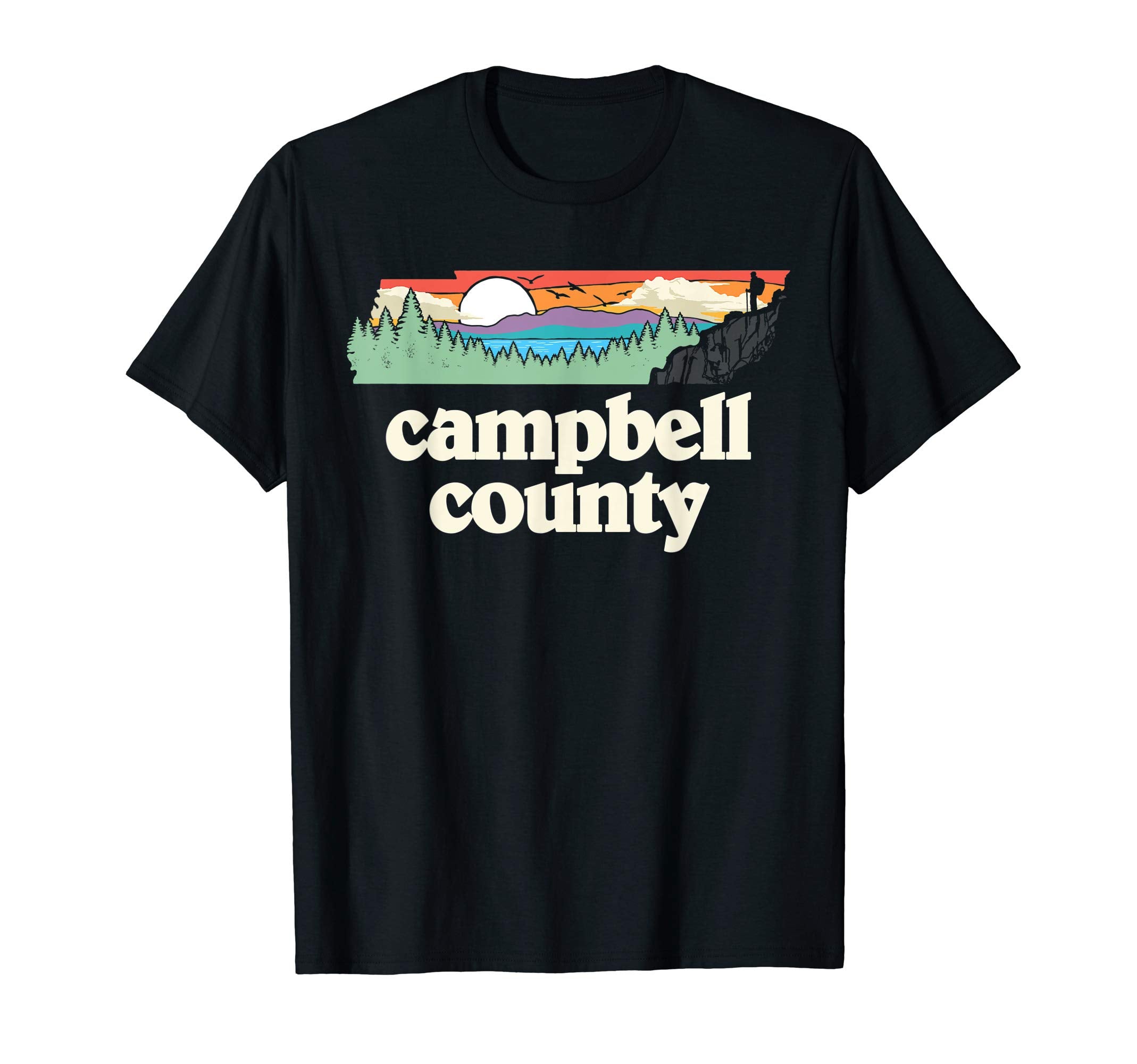 Campbell County Tennessee Outdoors T-Shirt - Fun Novelty Design for Adults - T-Shirt, Sweatshirt, Hoodie