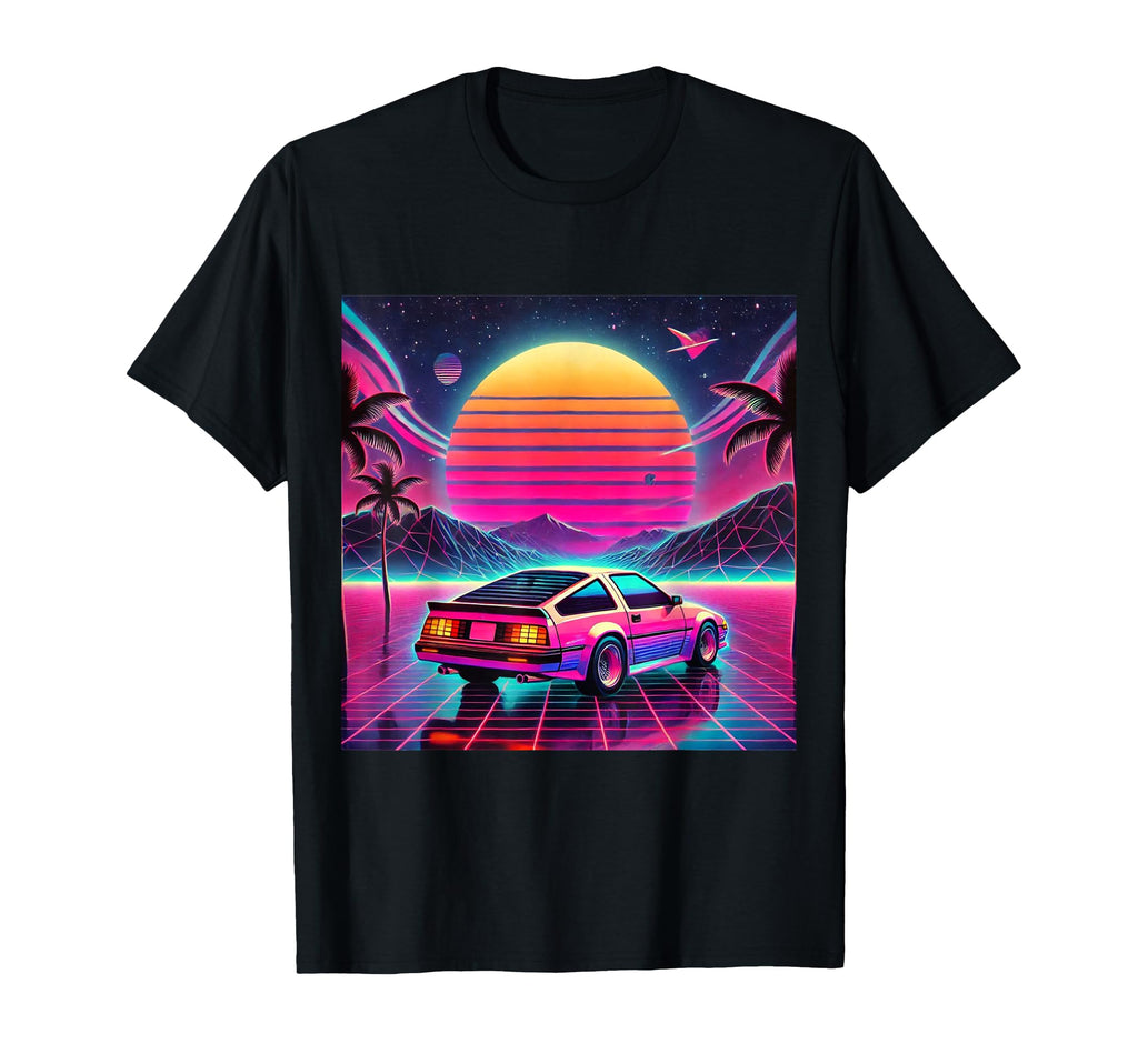Outrun Synthwave Vaporwave Aesthetic T-Shirt - Aesthetic Graphic Men Women - T-Shirt, Sweatshirt, Hoodie