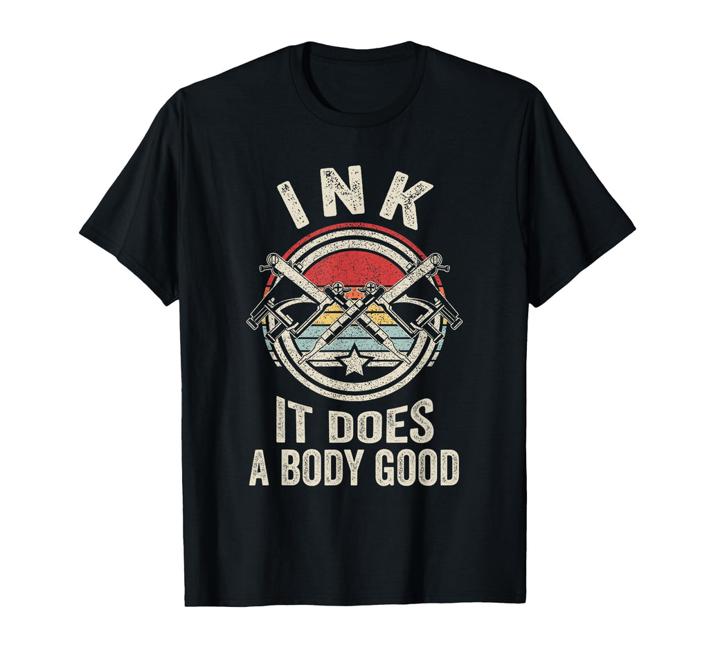 Ink Inked Funny Tattoo Artist Tattoo Guns T-Shirt - Unique Graphic Unisex - T-Shirt, Sweatshirt, Hoodie