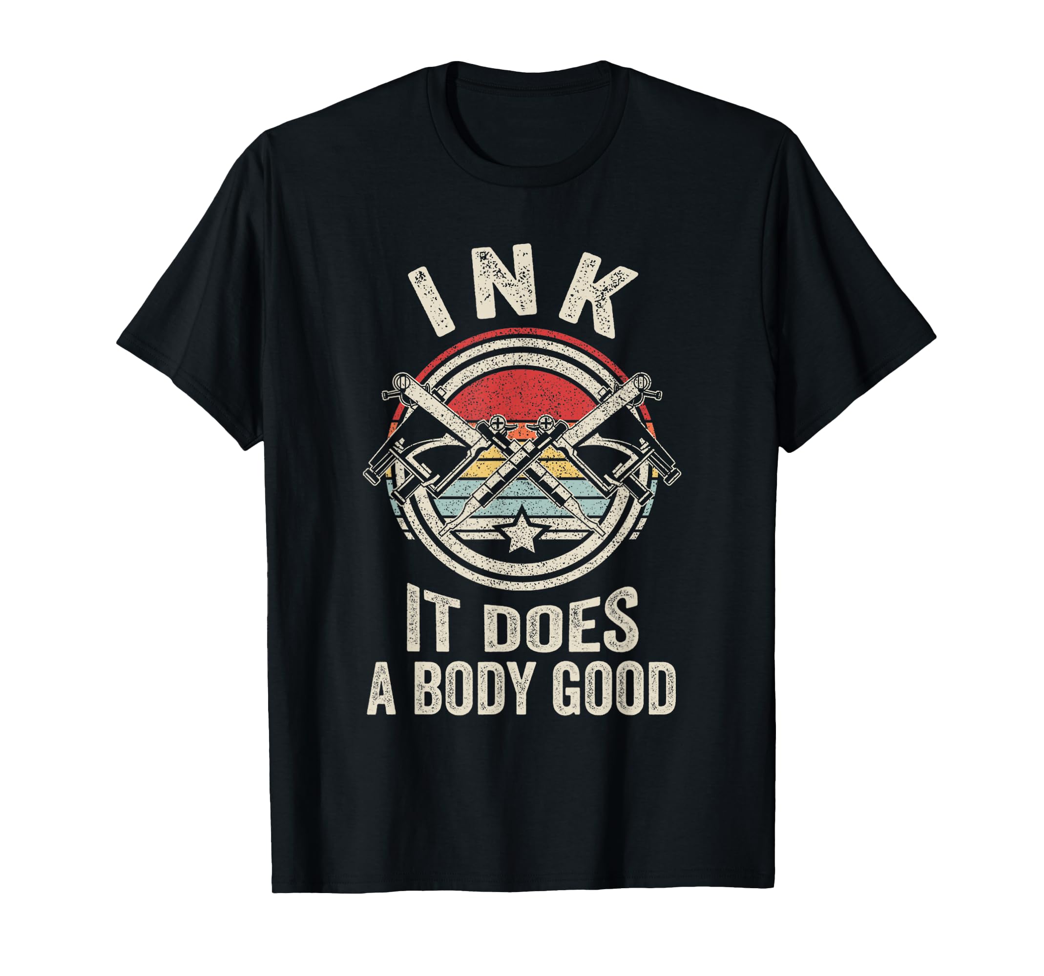 Ink Inked Funny Tattoo Artist Tattoo Guns T-Shirt - Unique Graphic Unisex - T-Shirt, Sweatshirt, Hoodie