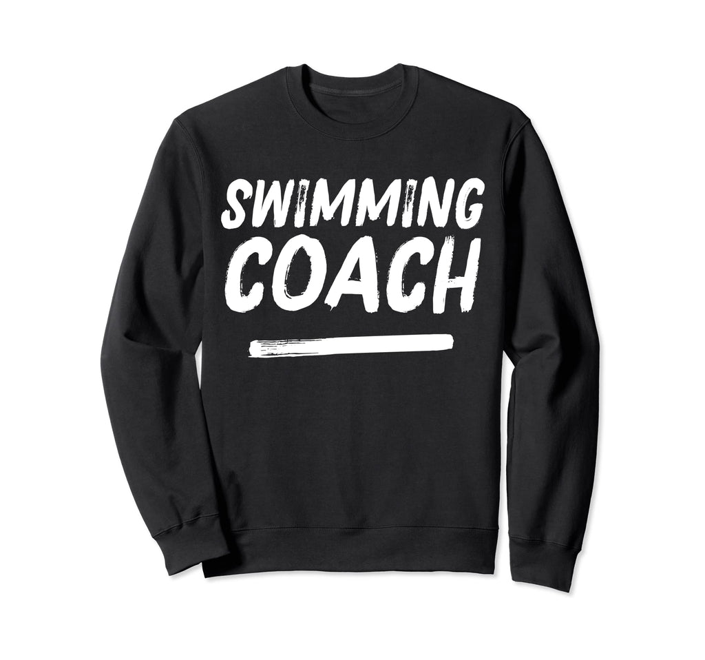 Swimming Coach Distressed Coaches Sweatshirt - Graphic Print Unisex - T-Shirt, Sweatshirt, Hoodie