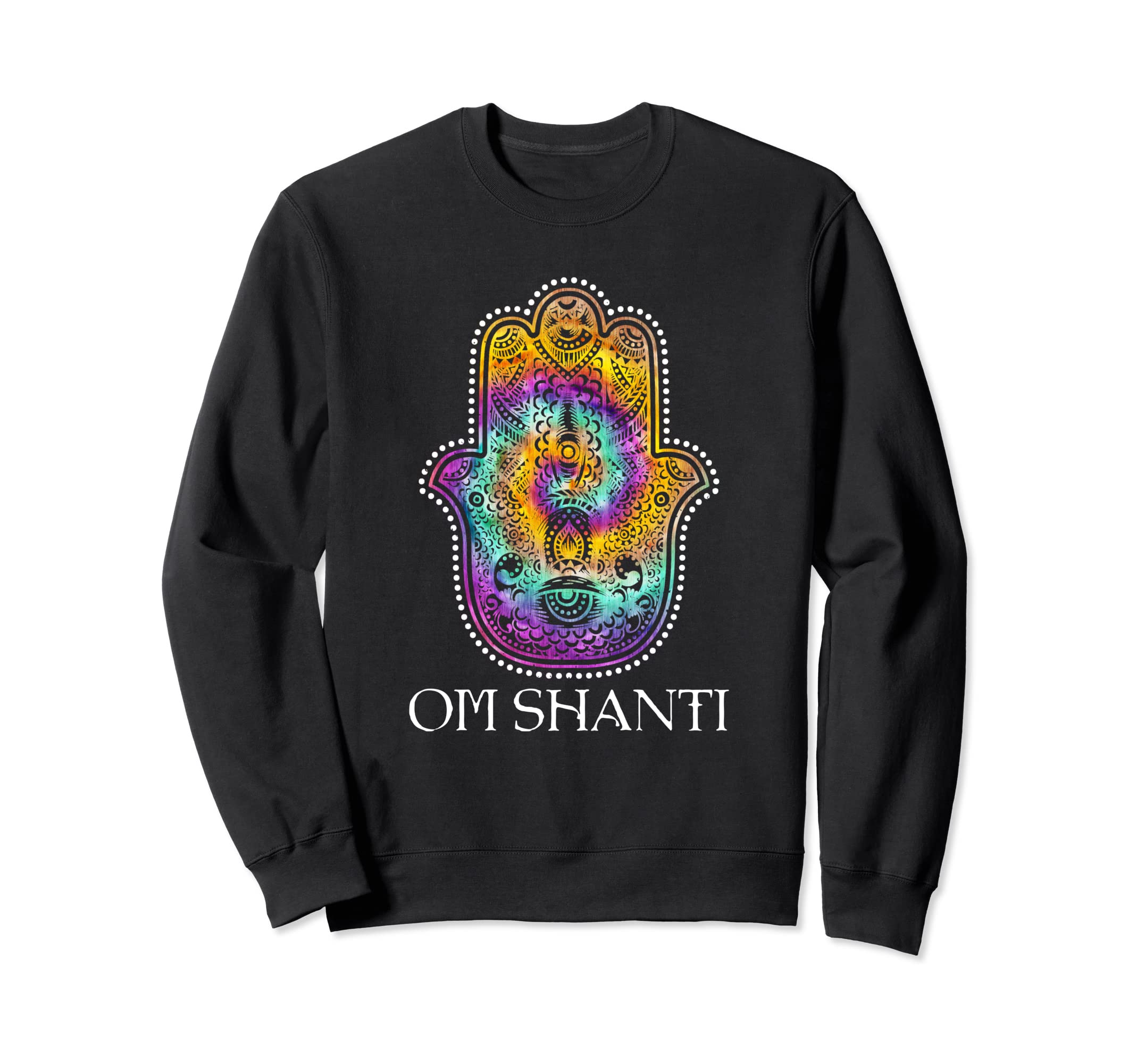 Om Shanti Colorful Mandala Sweatshirt - Aesthetic Graphic Men Women - T-Shirt, Sweatshirt, Hoodie