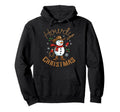 Snowman Cowboy Western Hochristmas Hoodie - Minimalist Print Men Women - T-Shirt, Sweatshirt, Hoodie