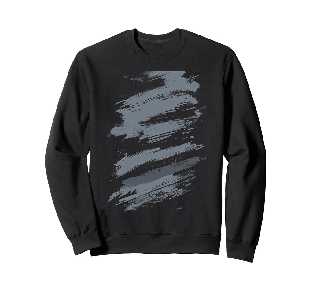 Black Brush Stroke Sweatshirt - Casual Everyday Wear for Adults - T-Shirt, Sweatshirt, Hoodie