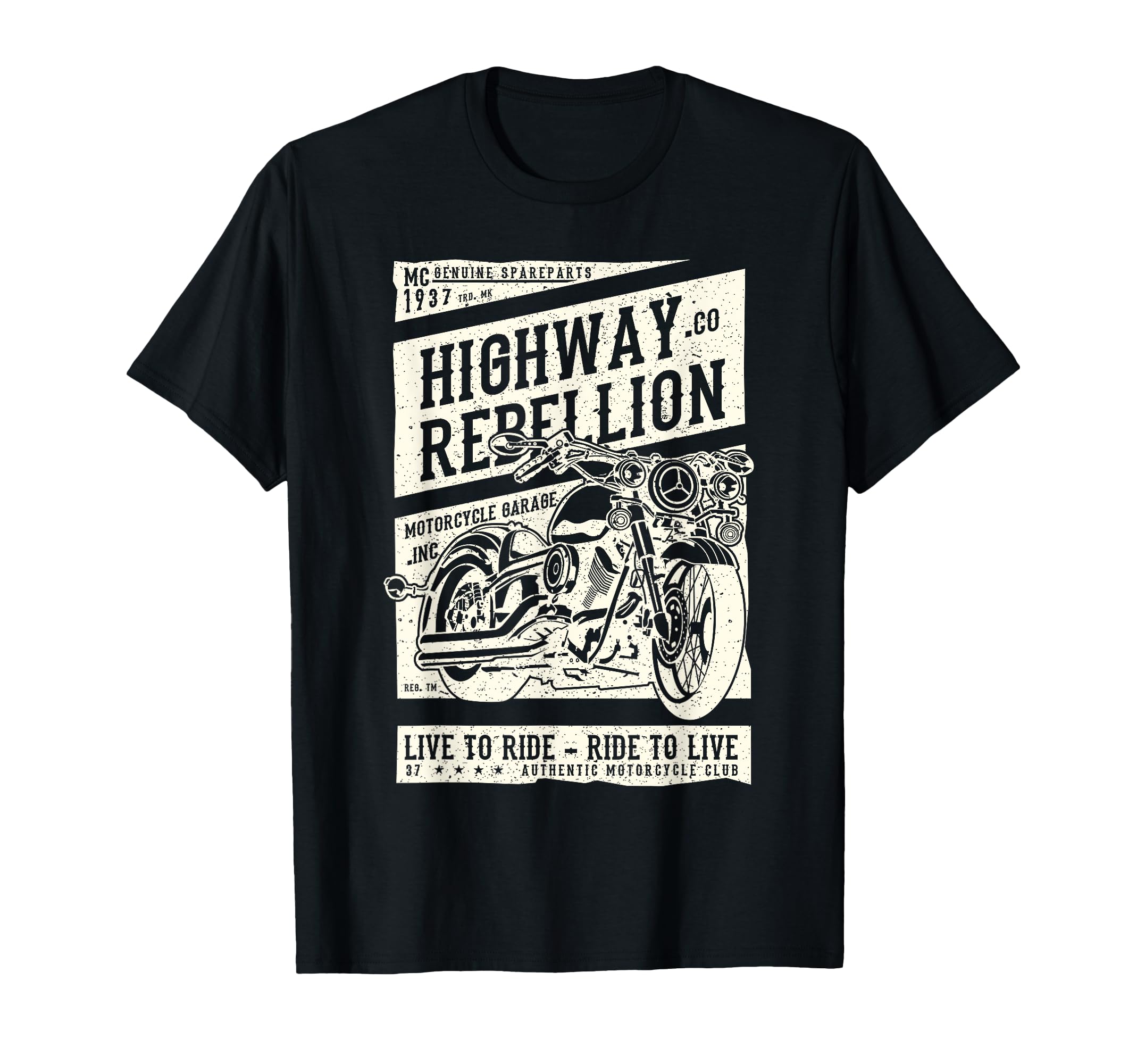 Motorbike Motorcycle Biker T-Shirt - Novelty Apparel for Adults - T-Shirt, Sweatshirt, Hoodie