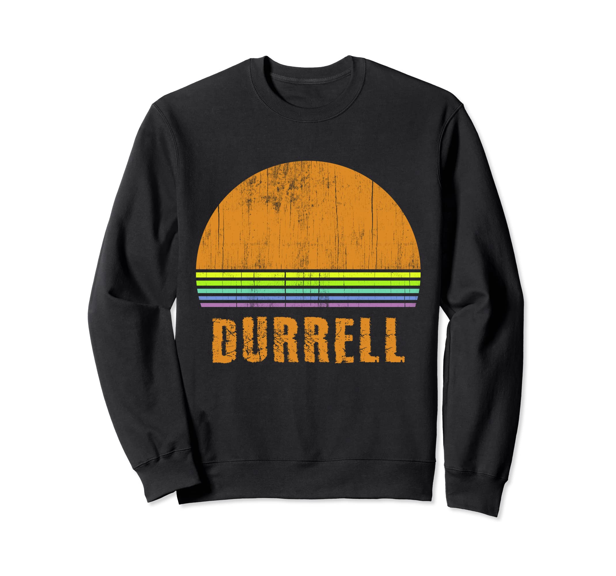 Durrell Custom Name 7 Letters Sunset Sweatshirt - Unique Graphic for Adults - T-Shirt, Sweatshirt, Hoodie