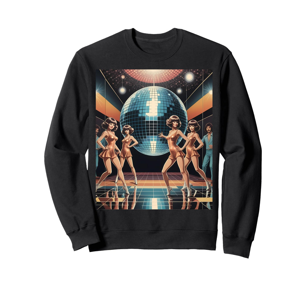 Disco Ball Party Aesthetic 80S Sweatshirt - Trendy Graphic Men Women - T-Shirt, Sweatshirt, Hoodie