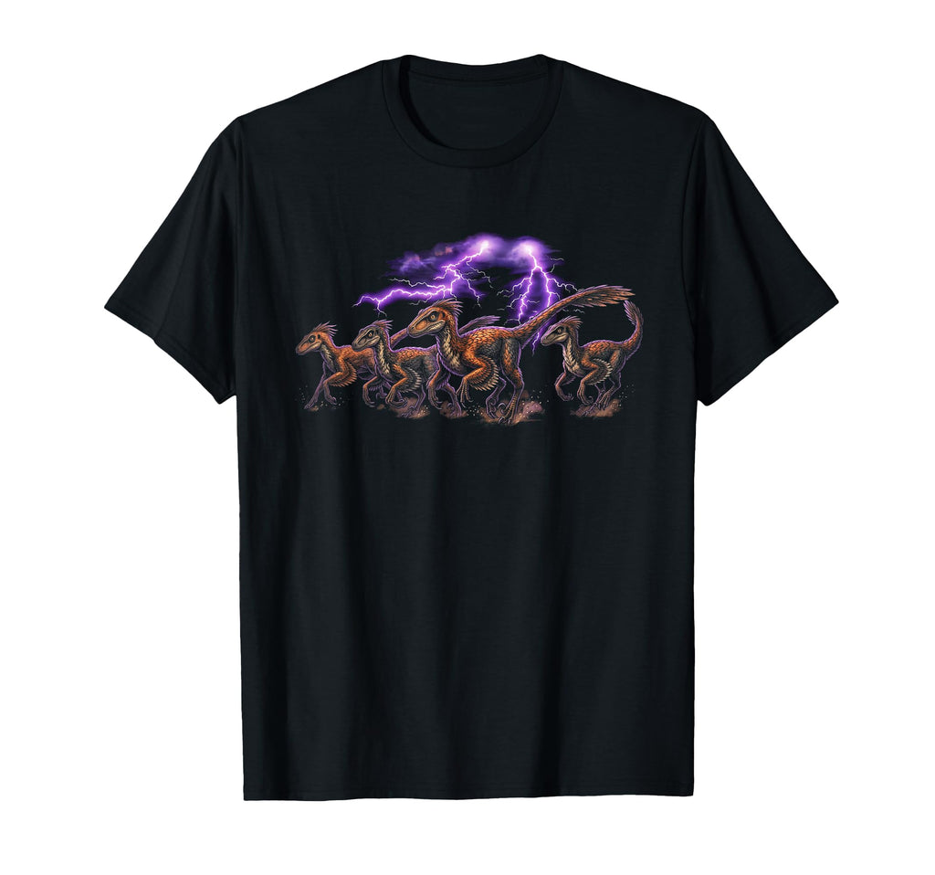 Velociraptor 90S Funny T-Shirt - Fun Novelty Design for Adults - T-Shirt, Sweatshirt, Hoodie
