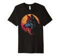 Wolf Vaporwave Aesthetic Synthwave 80S T-Shirt - Novelty Apparel Men Women - T-Shirt, Sweatshirt, Hoodie