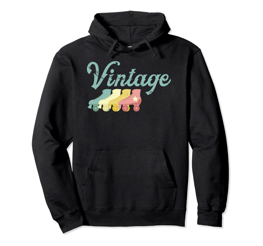Roller Skates Grunge Distressed Hoodie - Trendy Graphic Men Women - T-Shirt, Sweatshirt, Hoodie
