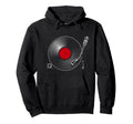 Record Player Vinyl Music Lover Hoodie - Graphic Print Men Women - T-Shirt, Sweatshirt, Hoodie