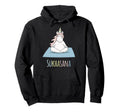 Unicorn Yoga Pose Sukhasana Namaste Hoodie - Custom Art Print for Adults - T-Shirt, Sweatshirt, Hoodie