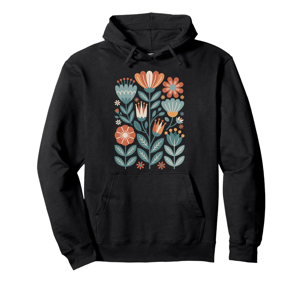 Floral Wildflower Botanical Garden Hoodie - Aesthetic Graphic for Adults - T-Shirt, Sweatshirt, Hoodie