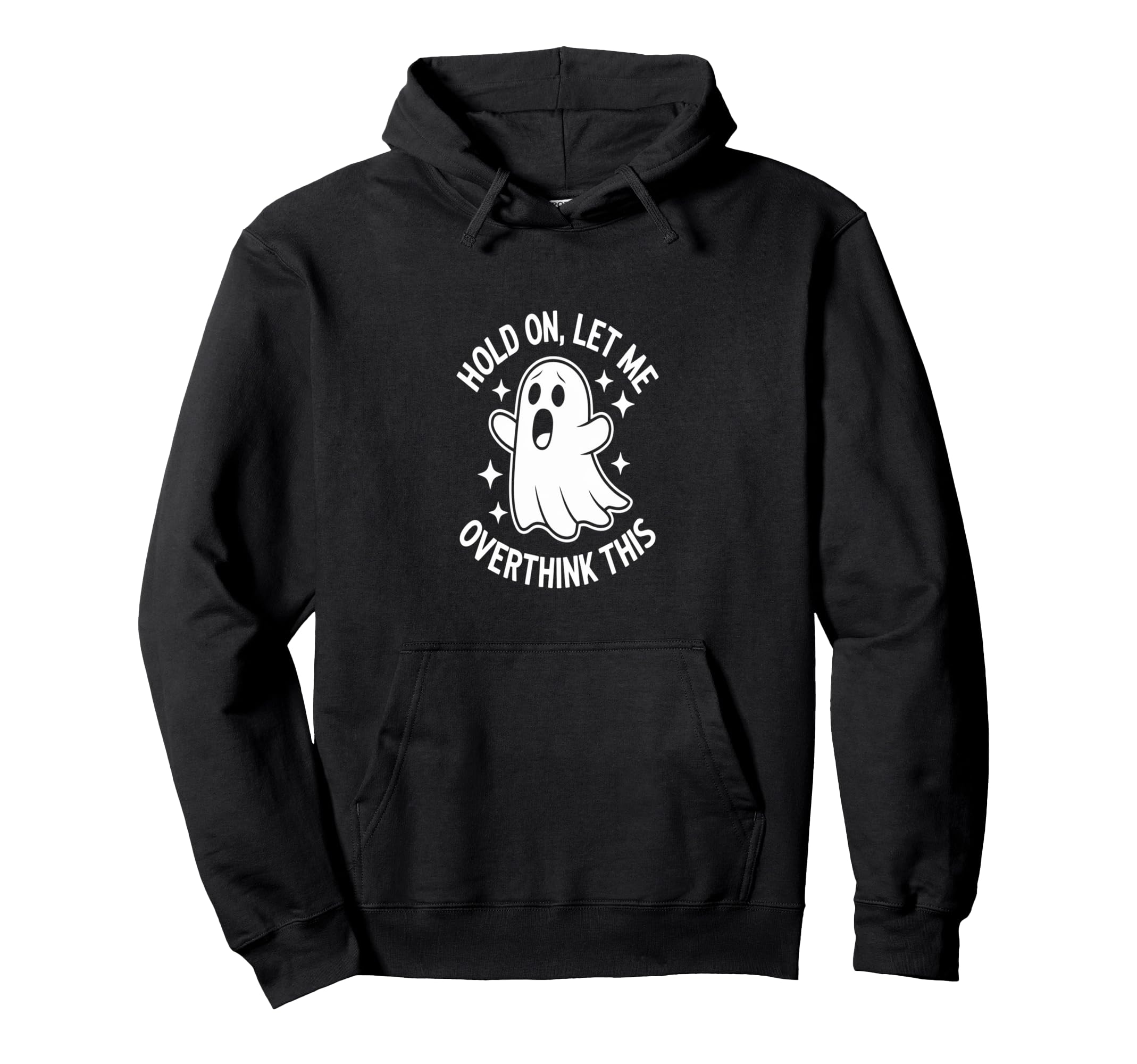 Overthinkers Spooky Halloween Anxiety Hoodie - Unique Graphic for Adults - T-Shirt, Sweatshirt, Hoodie