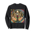 Phases Moon 60S 70S Vibe Tree Life Sweatshirt - Novelty Apparel for Adults - T-Shirt, Sweatshirt, Hoodie