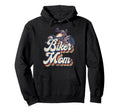 Motorcycle Biker Mom Biker Mom Hoodie - Minimalist Print for Adults - T-Shirt, Sweatshirt, Hoodie