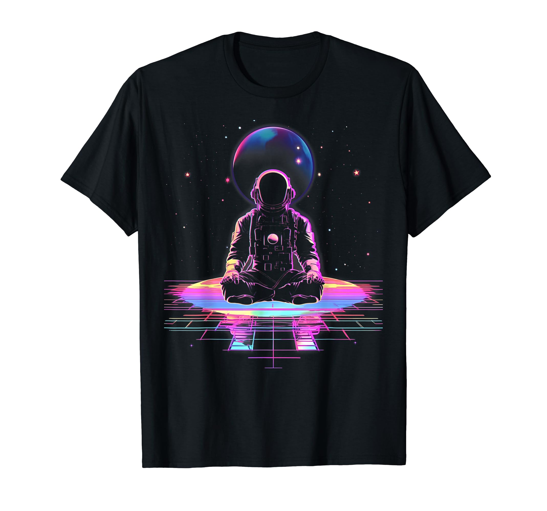 Synthwave Astronaut Cyberpunk 80S Sci T-Shirt - Fun Novelty Design Unisex - T-Shirt, Sweatshirt, Hoodie