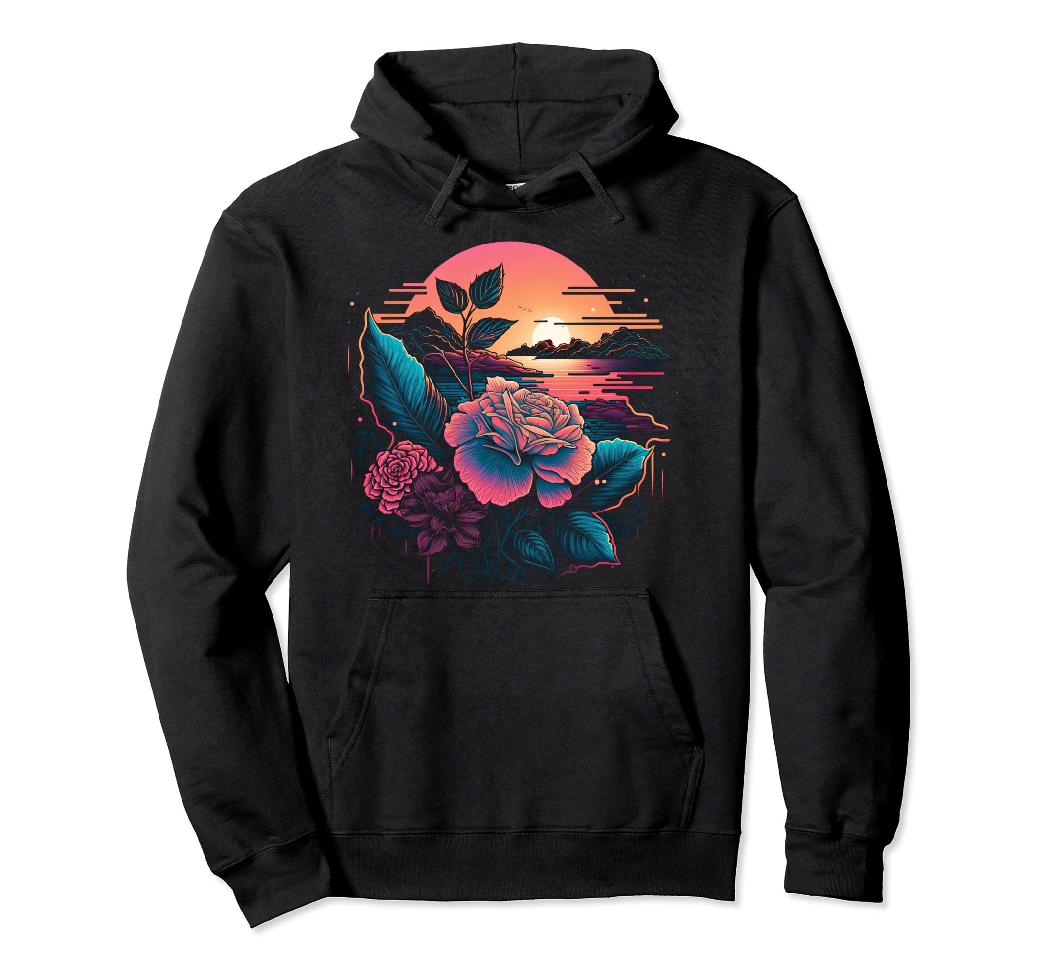 Aesthetic Roses Hoodie - Aesthetic Graphic for Adults - T-Shirt, Sweatshirt, Hoodie