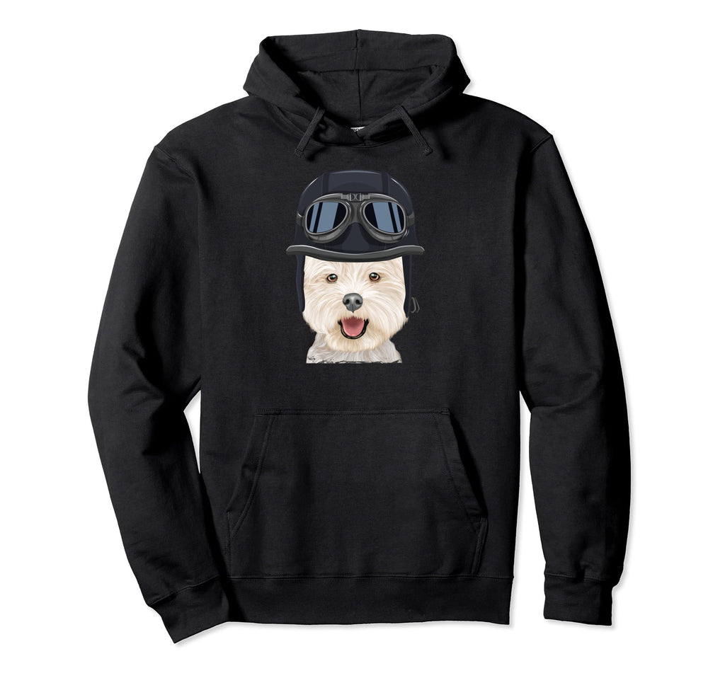 Funny Motorcycle Helmet West Hoodie - Casual Everyday Wear for Adults - T-Shirt, Sweatshirt, Hoodie