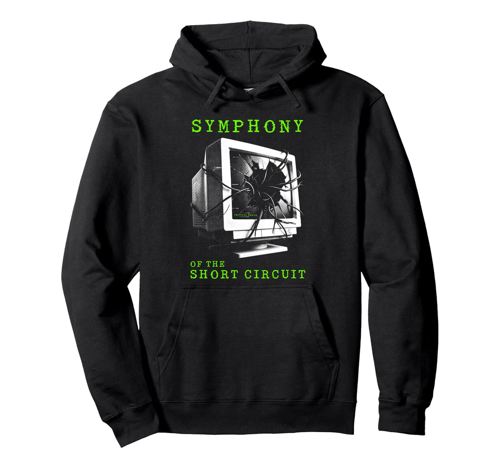 Computer Short Circuit Glitch Desktop Hoodie - Unique Graphic Men Women - T-Shirt, Sweatshirt, Hoodie