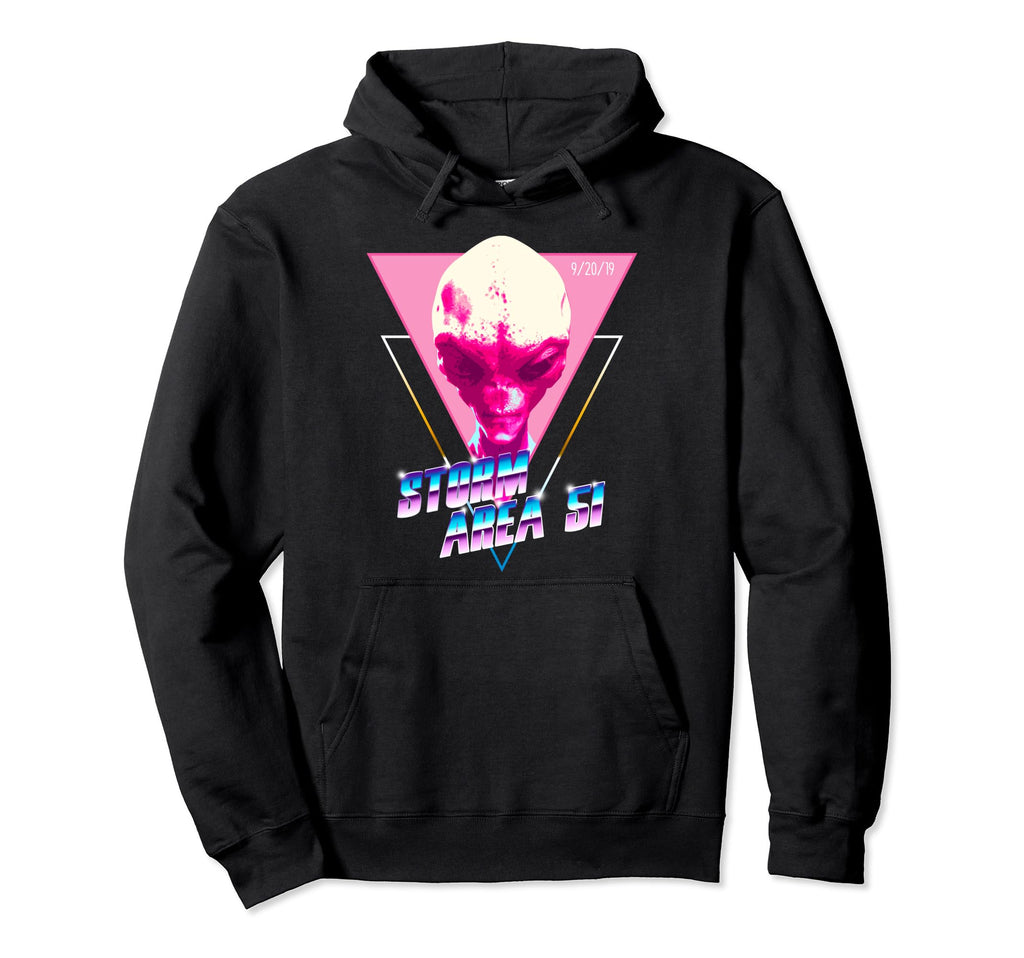 Storm Area 51 Synthwave Vaporwave 80S Hoodie - Trendy Graphic Men Women - T-Shirt, Sweatshirt, Hoodie