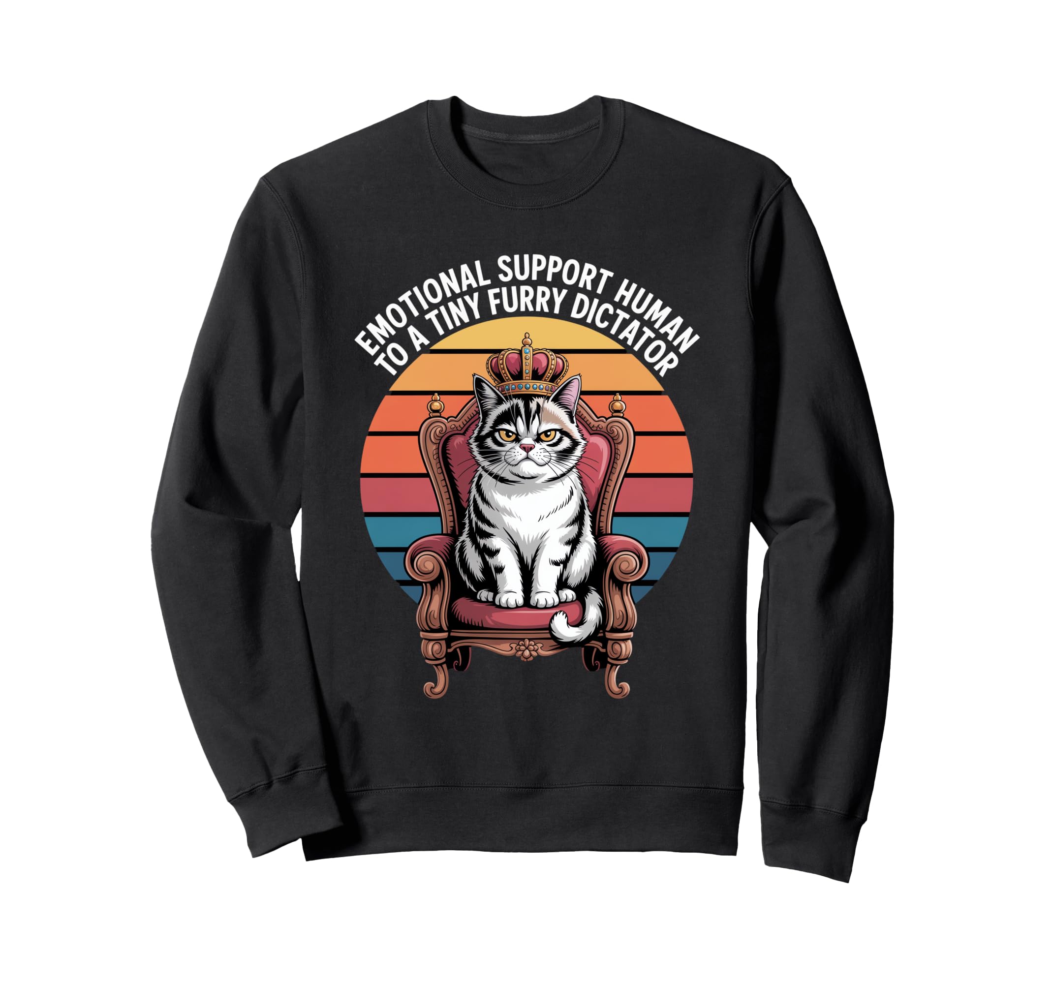 Emotional Support Human To Tiny Sweatshirt - Minimalist Print for Adults - T-Shirt, Sweatshirt, Hoodie