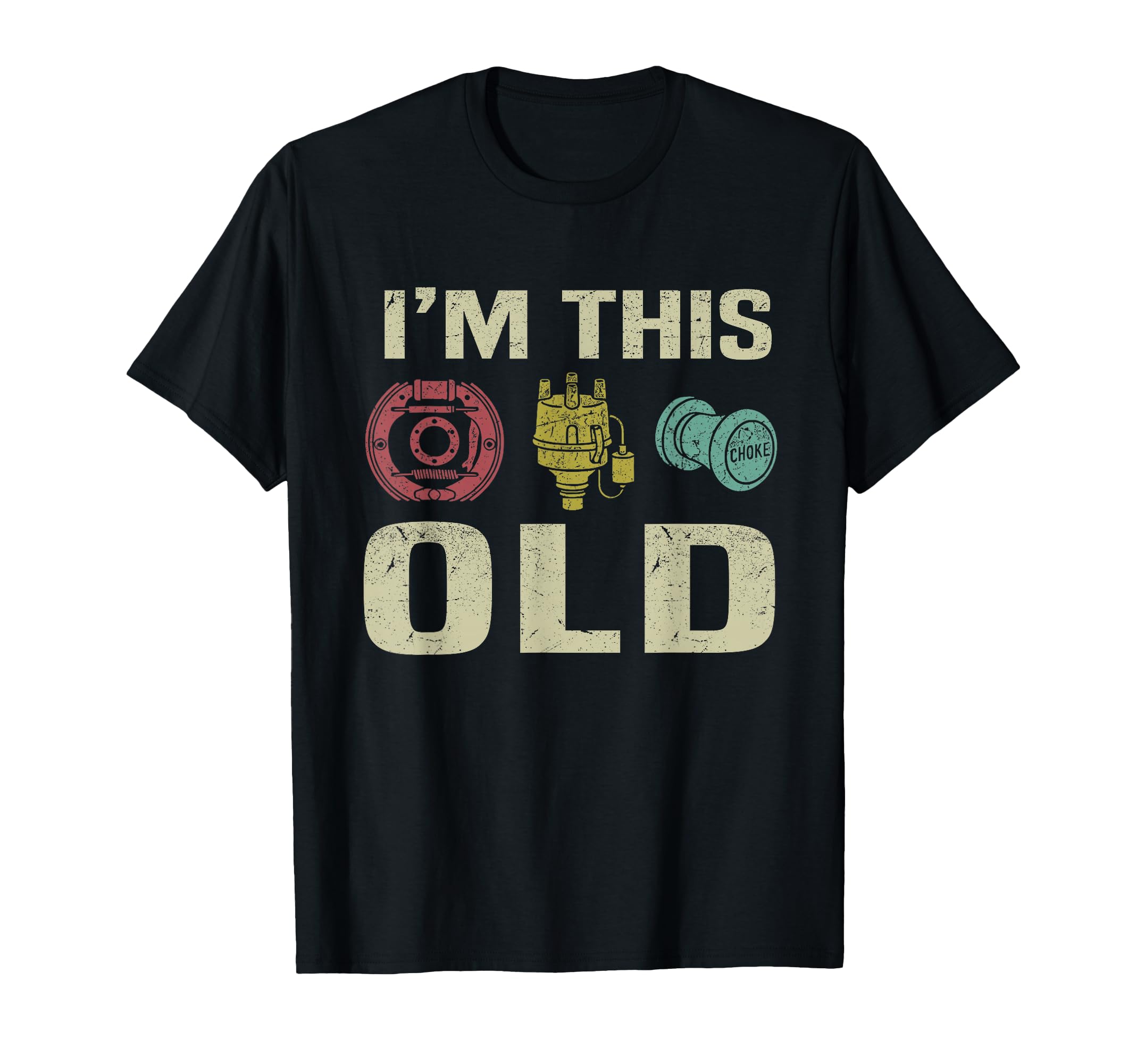 Im This Old Funny Car Parts Mechanic T-Shirt - Aesthetic Graphic Unisex - T-Shirt, Sweatshirt, Hoodie