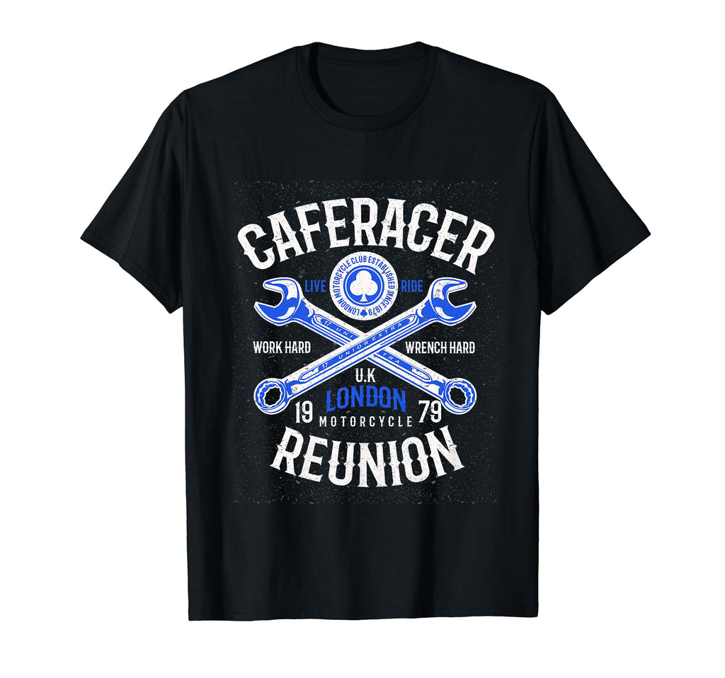 Cafe Racer Motorcycle Custom Speed Old T-Shirt - Fun Novelty Design Unisex - T-Shirt, Sweatshirt, Hoodie