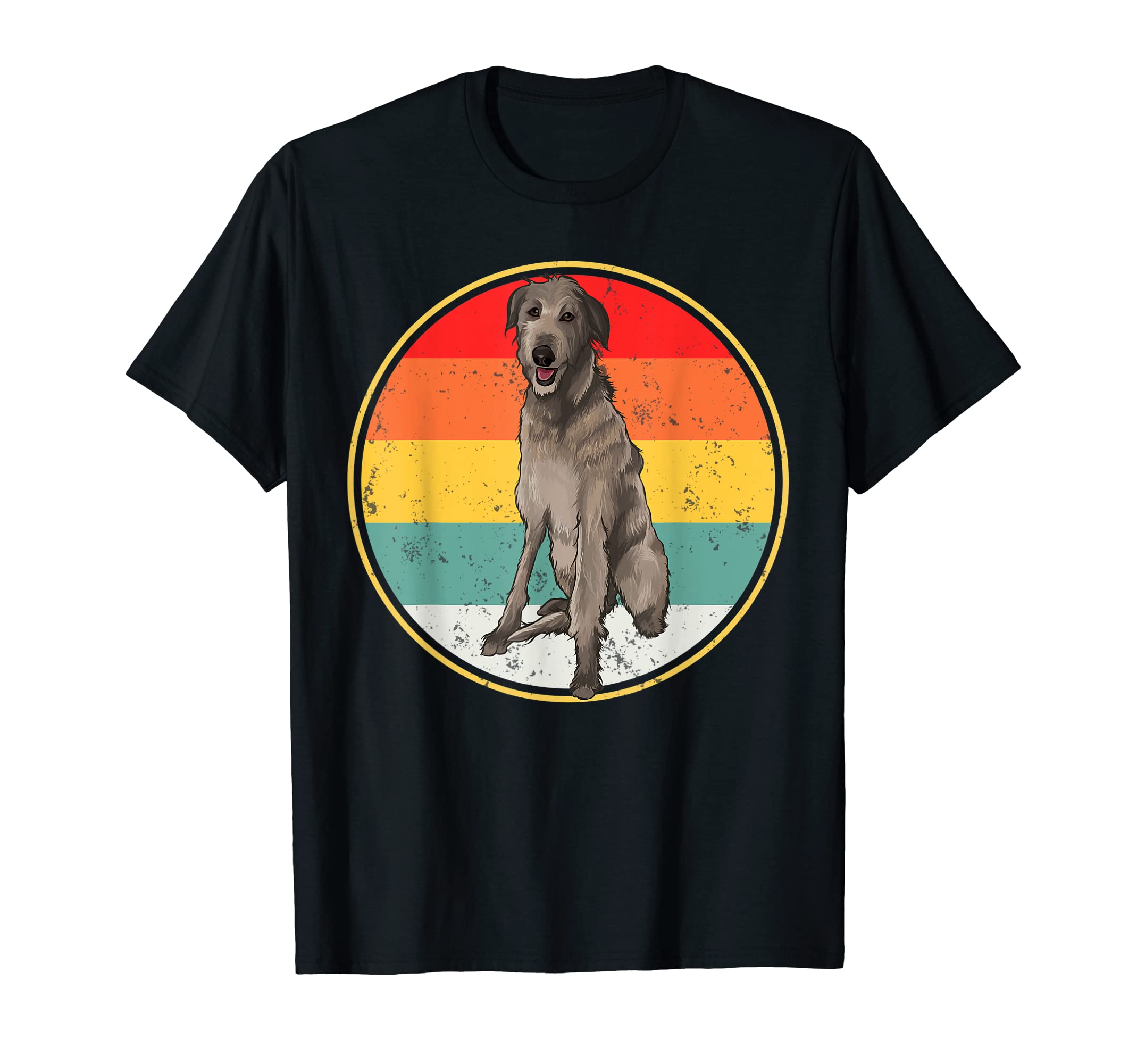 Sunset Scottish Deerhound Dog T-Shirt - Fun Novelty Design Men Women - T-Shirt, Sweatshirt, Hoodie