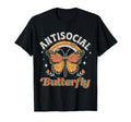 Antisocial Butterfly Funny Introvert T-Shirt - Minimalist Print for Adults - T-Shirt, Sweatshirt, Hoodie
