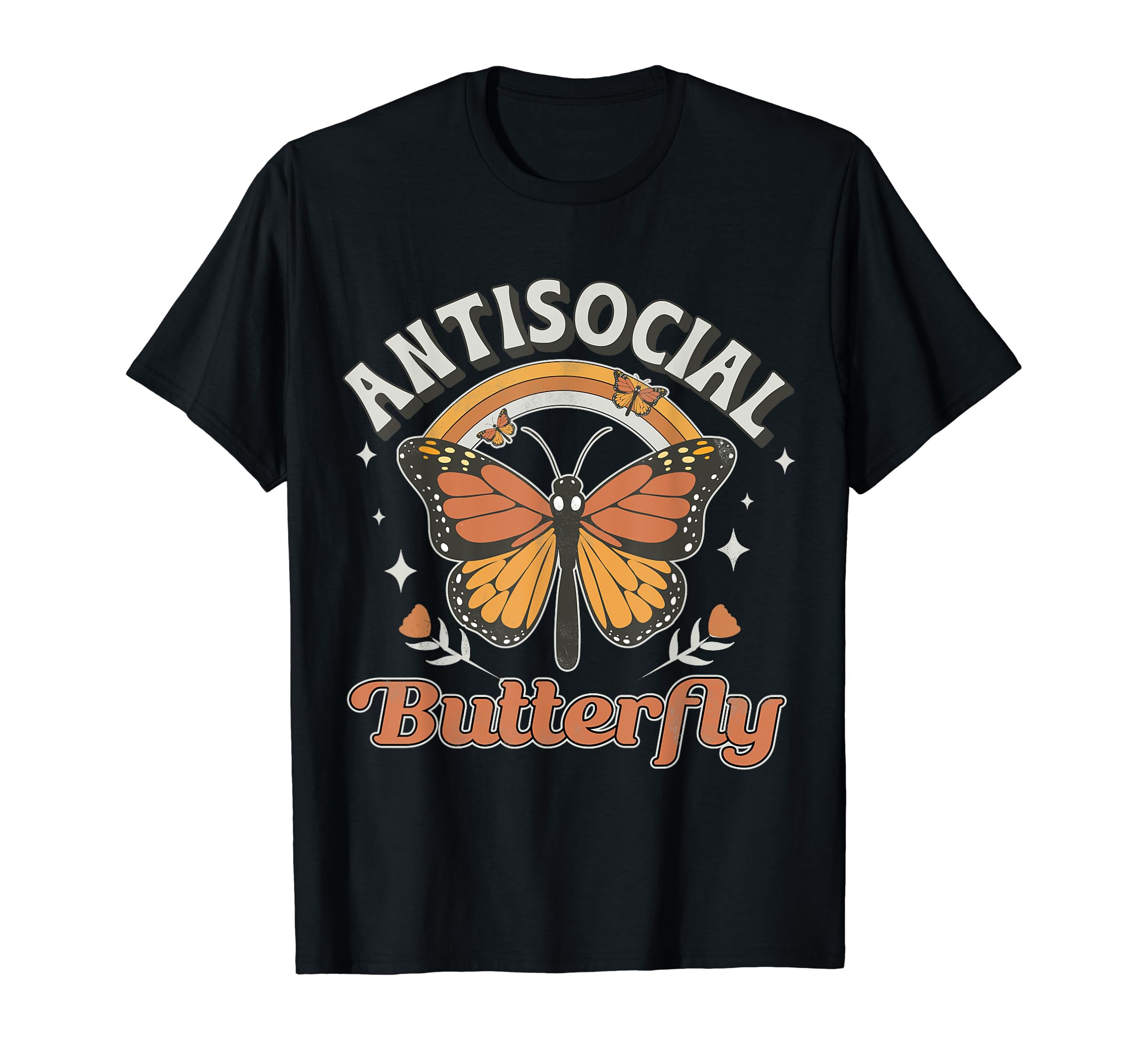 Antisocial Butterfly Funny Introvert T-Shirt - Minimalist Print for Adults - T-Shirt, Sweatshirt, Hoodie