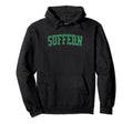 Suffern Ny Distressed Green Varsity Hoodie - Fun Novelty Design for Adults - T-Shirt, Sweatshirt, Hoodie