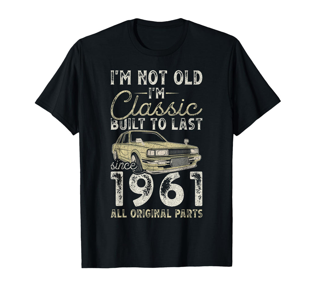 65Th Birthday Since 1961 Car 65 Year Old T-Shirt - Aesthetic Graphic Unisex - T-Shirt, Sweatshirt, Hoodie