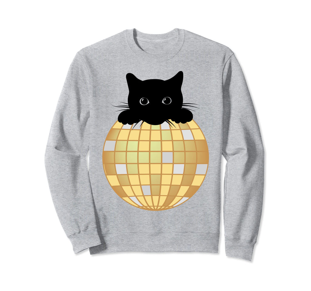 Aesthetic Disco Ball Silver Sweatshirt - Casual Everyday Wear for Adults - T-Shirt, Sweatshirt, Hoodie
