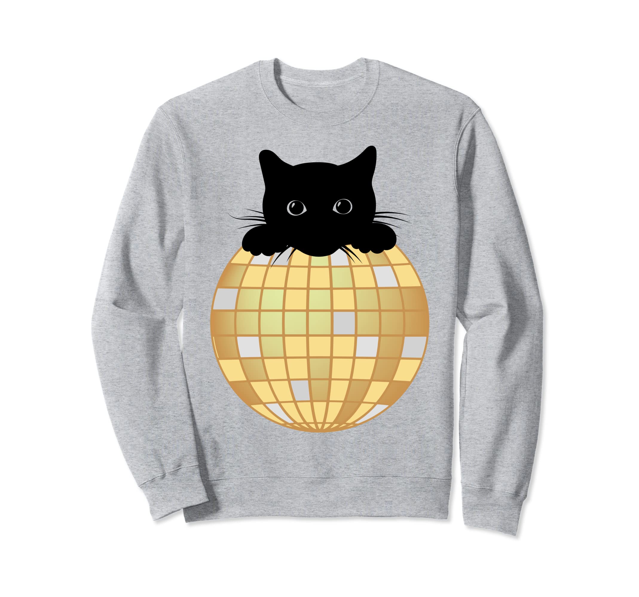 Aesthetic Disco Ball Silver Sweatshirt - Casual Everyday Wear for Adults - T-Shirt, Sweatshirt, Hoodie