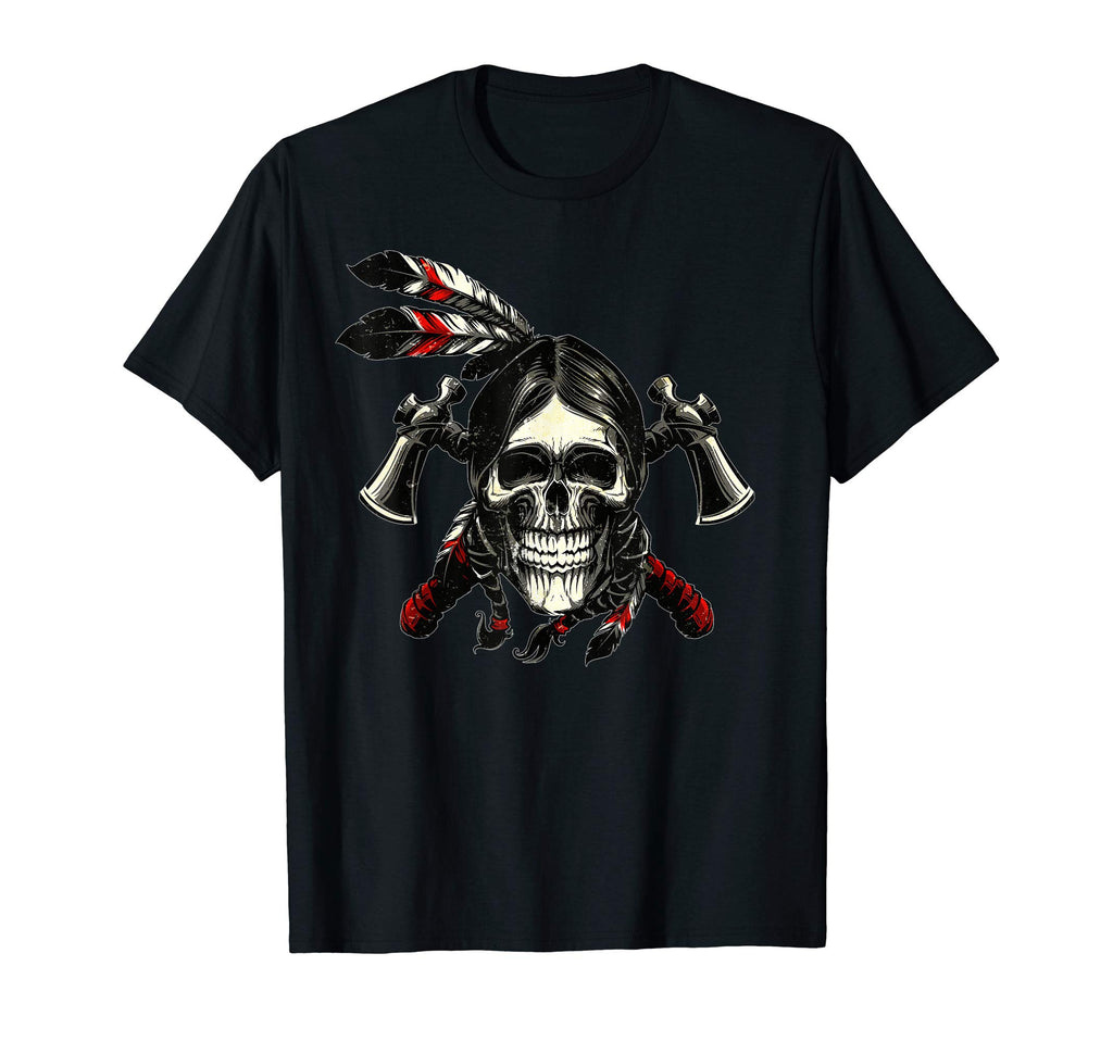American Indian Skull Native Eagle T-Shirt - Aesthetic Graphic Men Women - T-Shirt, Sweatshirt, Hoodie