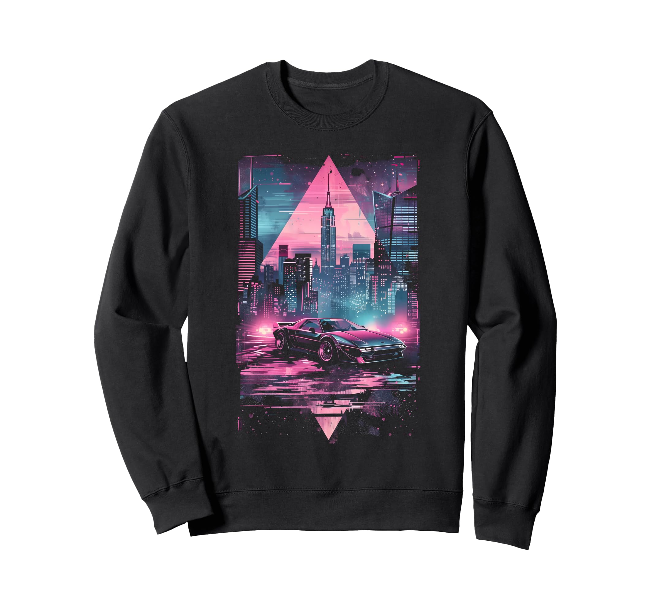 1980S 1990S Car Retrowave Sweatshirt - Casual Everyday Wear Unisex - T-Shirt, Sweatshirt, Hoodie