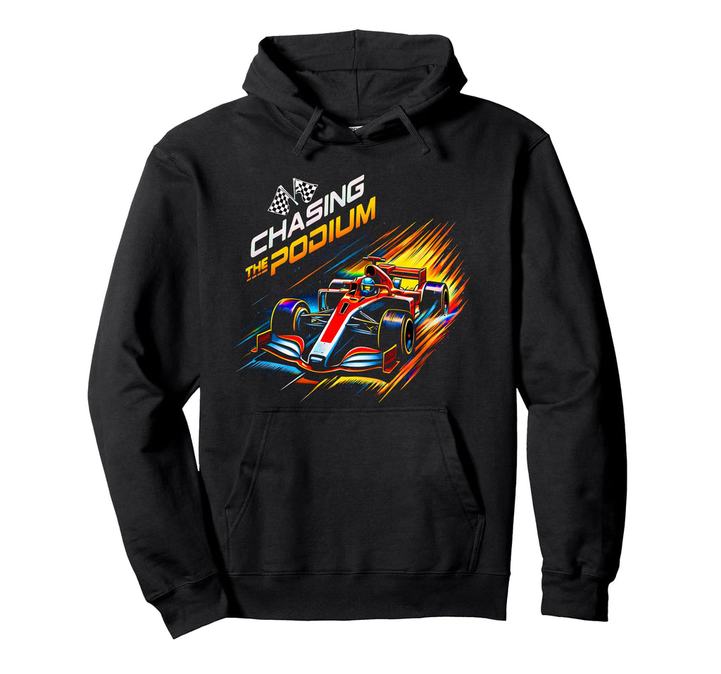 Chasing Podium Racing Open Wheel Car Hoodie - Graphic Print Men Women - T-Shirt, Sweatshirt, Hoodie