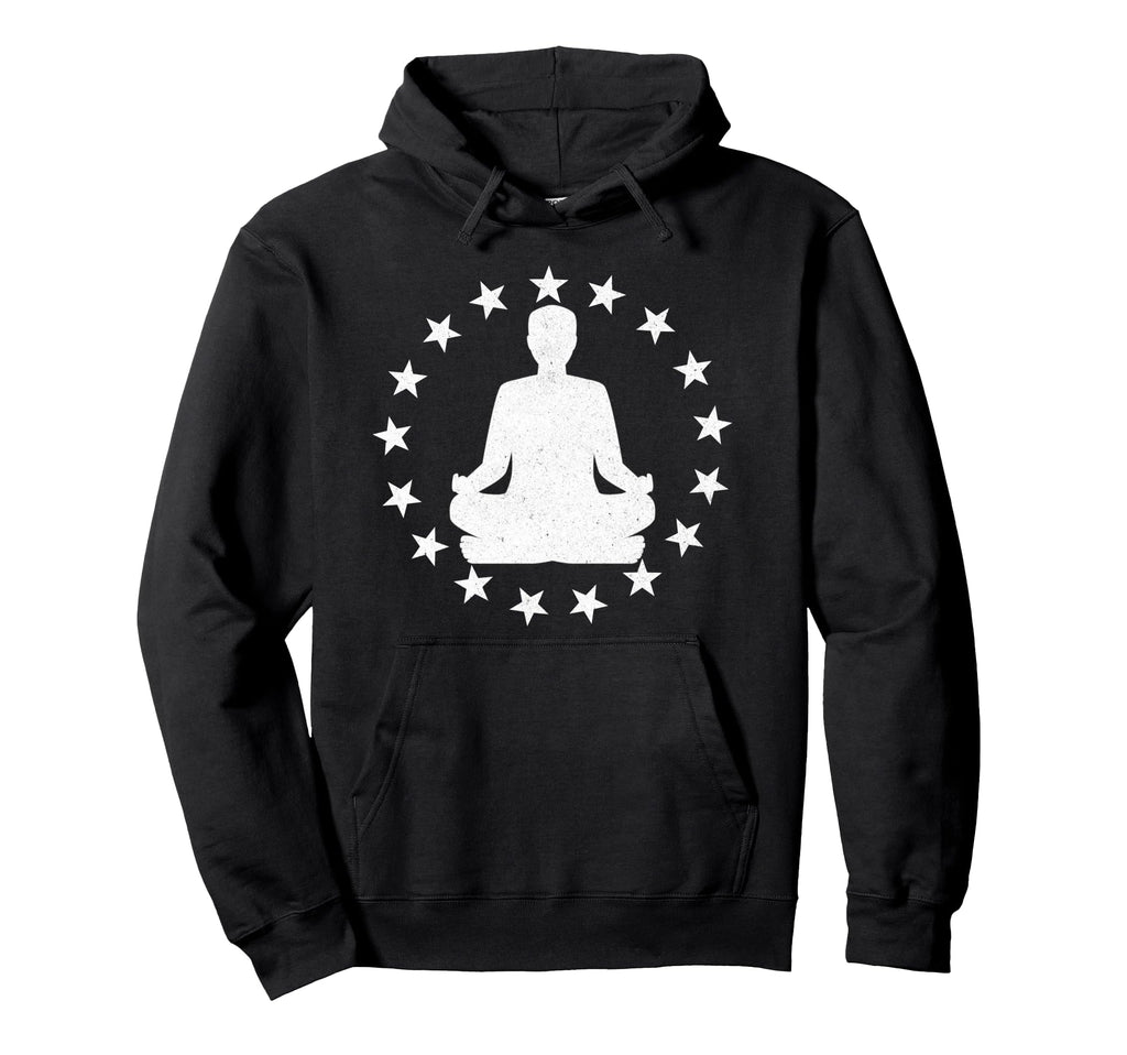 Yoga Pose Stars Yogi Spiritual Hoodie - Fun Novelty Design Men Women - T-Shirt, Sweatshirt, Hoodie