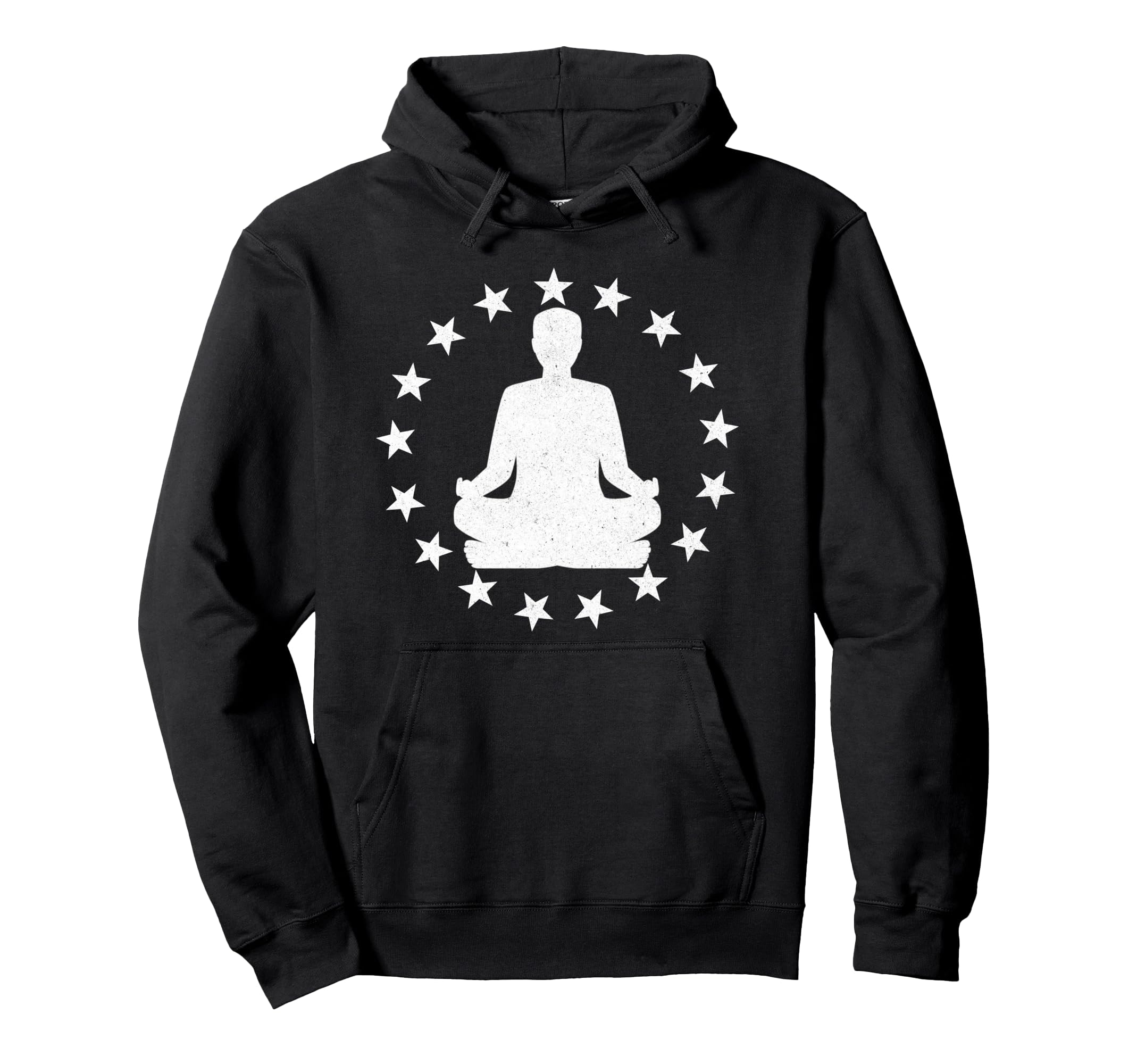 Yoga Pose Stars Yogi Spiritual Hoodie - Fun Novelty Design Men Women - T-Shirt, Sweatshirt, Hoodie