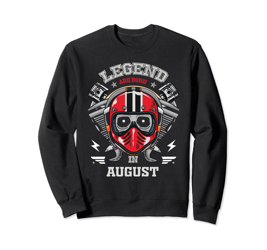 Birthday Motorcycle Legends Were Born Sweatshirt - Trendy Graphic Unisex - T-Shirt, Sweatshirt, Hoodie