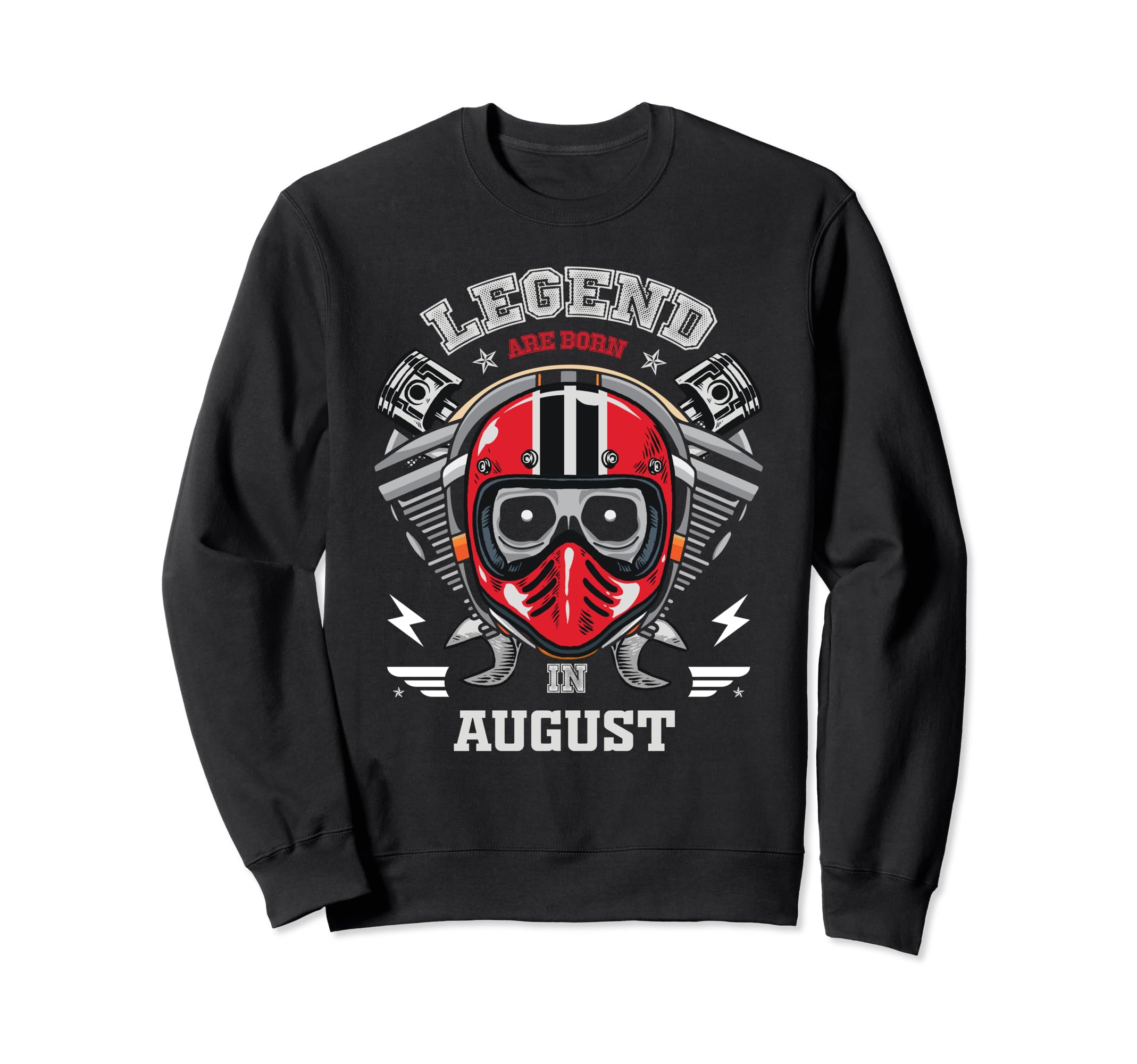 Birthday Motorcycle Legends Were Born Sweatshirt - Trendy Graphic Unisex - T-Shirt, Sweatshirt, Hoodie